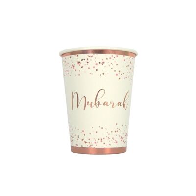 Mubarak Confetti Party Cups - Confezione da 10