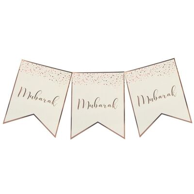 Mubarak Confetti Party Banner