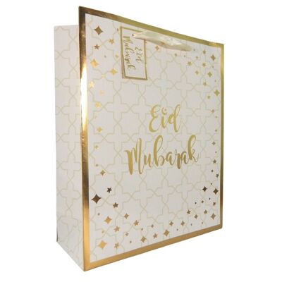 Eid Mubarak Geschenktüte - Creme & Gold