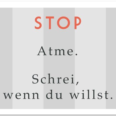 Carte postale "Stop"