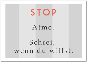 Carte postale "Stop"