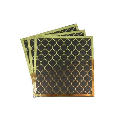 Moroccan Ebony Party Napkins - 20 pack