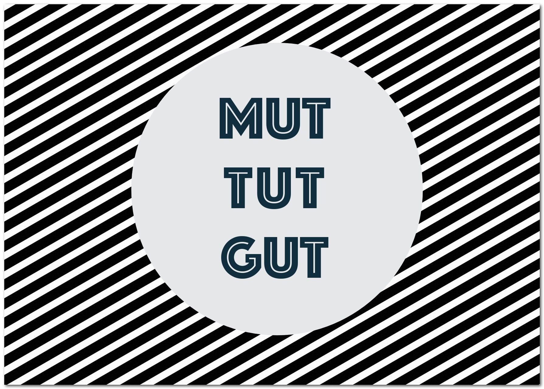 Postkarte "Mut tut gut"