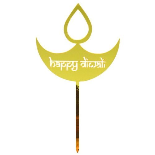 Happy Diwali Cake Toppers - 5 pack
