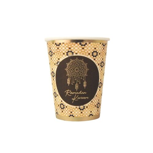 Ramadan Kareem Party Cups (10pk) - Black & Gold