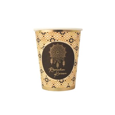Ramadan Kareem Party Cups (10pk) - Black & Gold