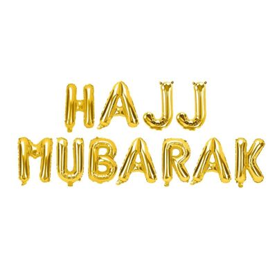 Hajj Mubarak Foil Balloons