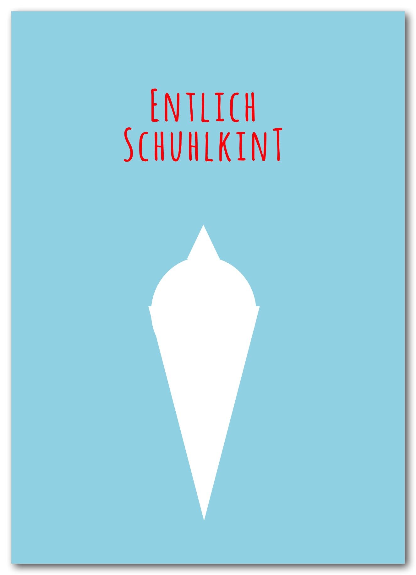 Carte postale "inscription à l'école"