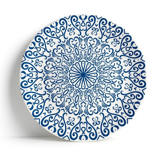 Fez Blue - 16" Serving Plate - Ceramic Porcelain China