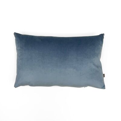 Paris Velvet Cushion - Blue - Rectangle
