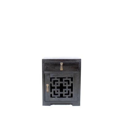Hainan Bedside Cabinet - Black - Right Hand