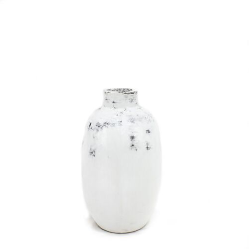 Mila Decorative Pot - White - Small