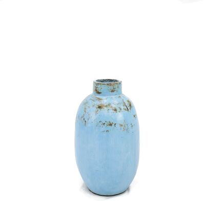 Mila Decorative Pot - Blue - Small