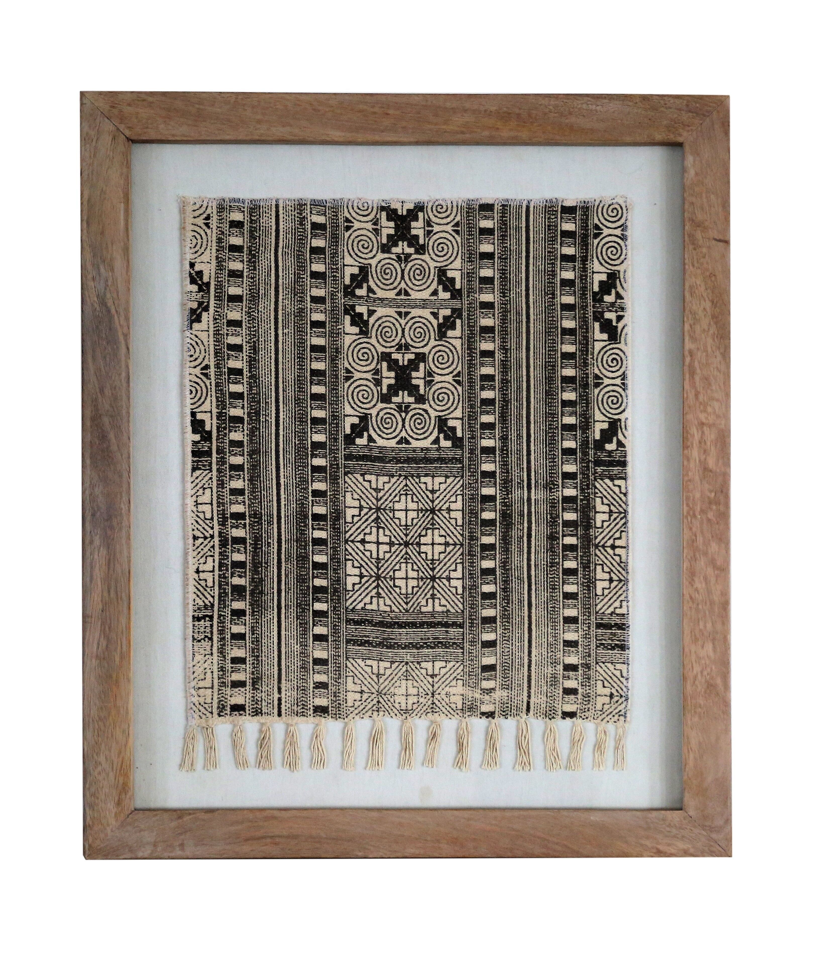 Gerahmter Yao-Teppich