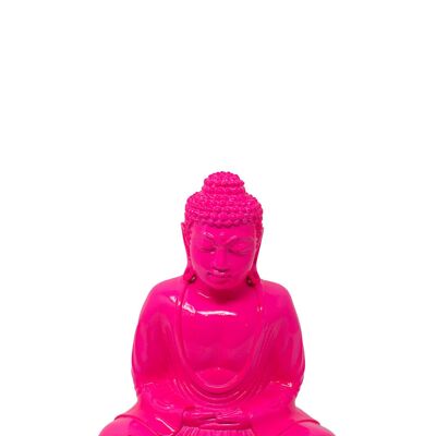 Bouddha Néon - Rose Fluo - Petit