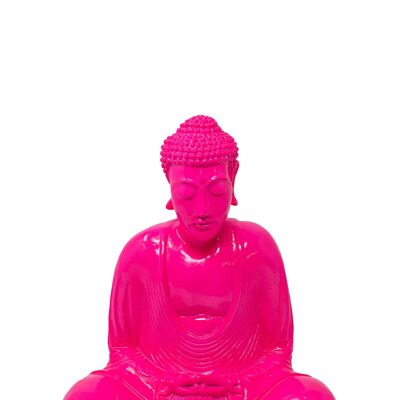 Bouddha Néon - Rose Fluo - Moyen