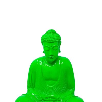 Neon Buddha - Fluorgrün - Mittel