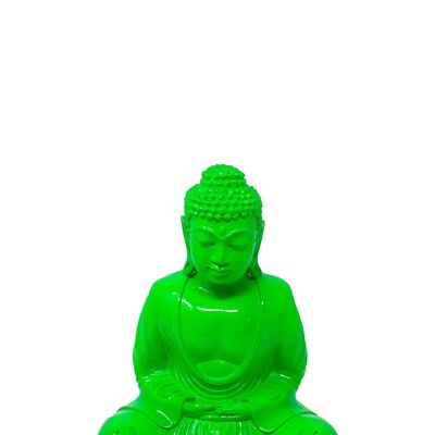 Neon-Buddha – Fluorgrün – X-Large