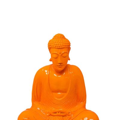 Bouddha Néon - Orange Fluo - Moyen