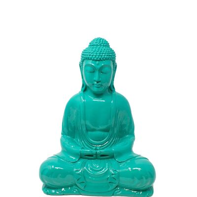 Neon-Buddha – Türkis – Groß