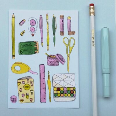 Postcard stationery