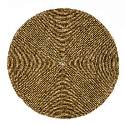 Amai Beaded Placemat - Gold