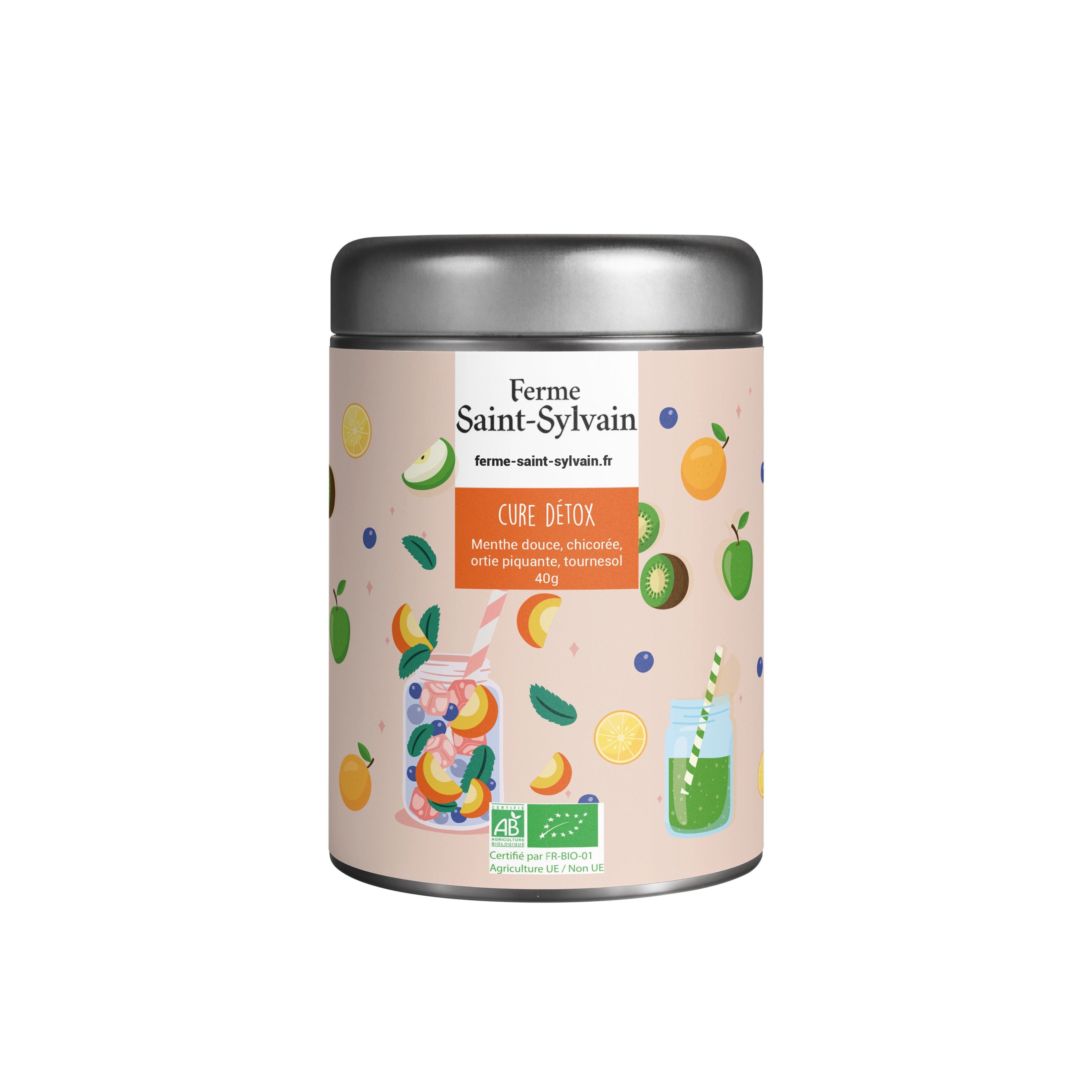 Cure détox 40g - Tisane BIO de menthe douce, chicorée, ortie
