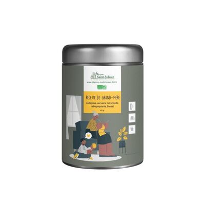 Recette de grand-mère 40g - Tisane BIO d'ortie, aubépine, verveine citronnelle