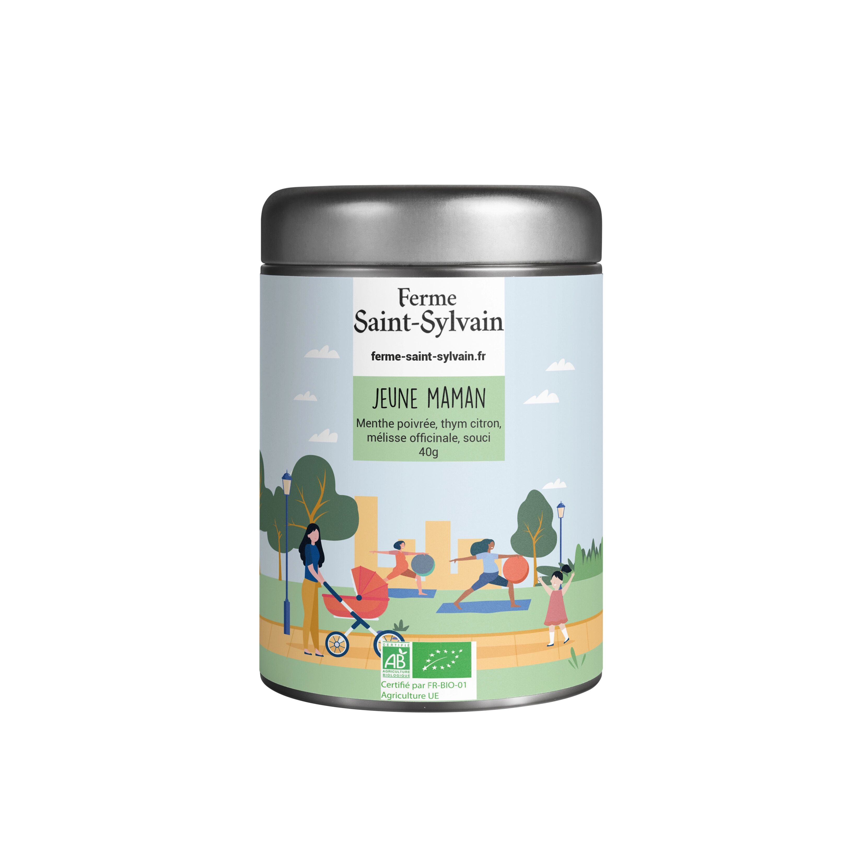 Young mother 40g - ORGANIC herbal tea of peppermint, lemon thyme, lemon balm