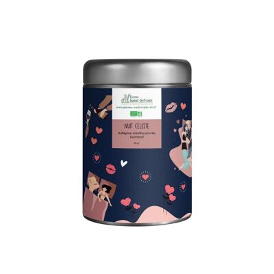 Himmlische Nacht 40g – BIO-Kräutertee aus Pfefferminze, Weißdorn, Sonnenblume