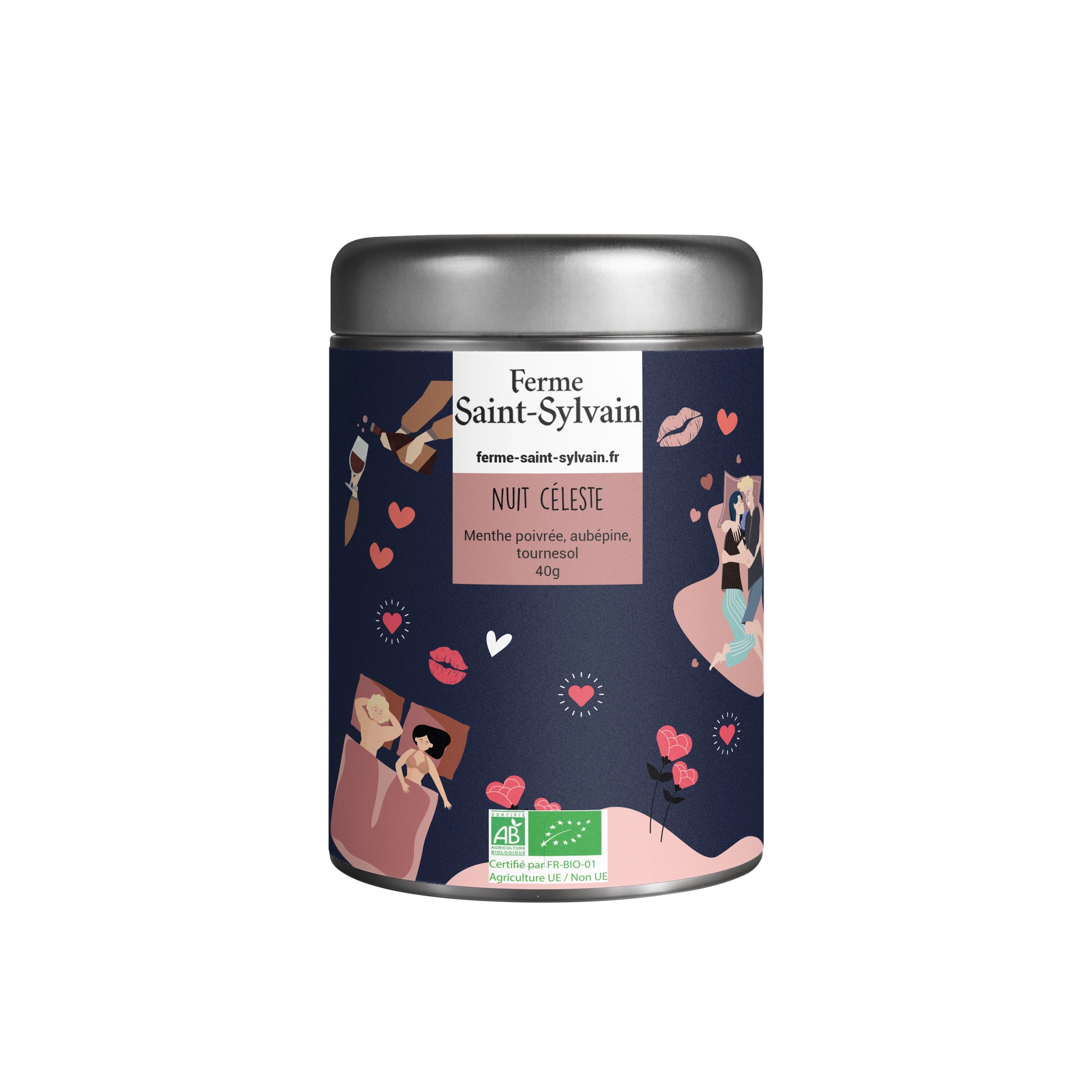 Organic Celestial Night Herbal Tea – Floral & fresh infusion - 40g