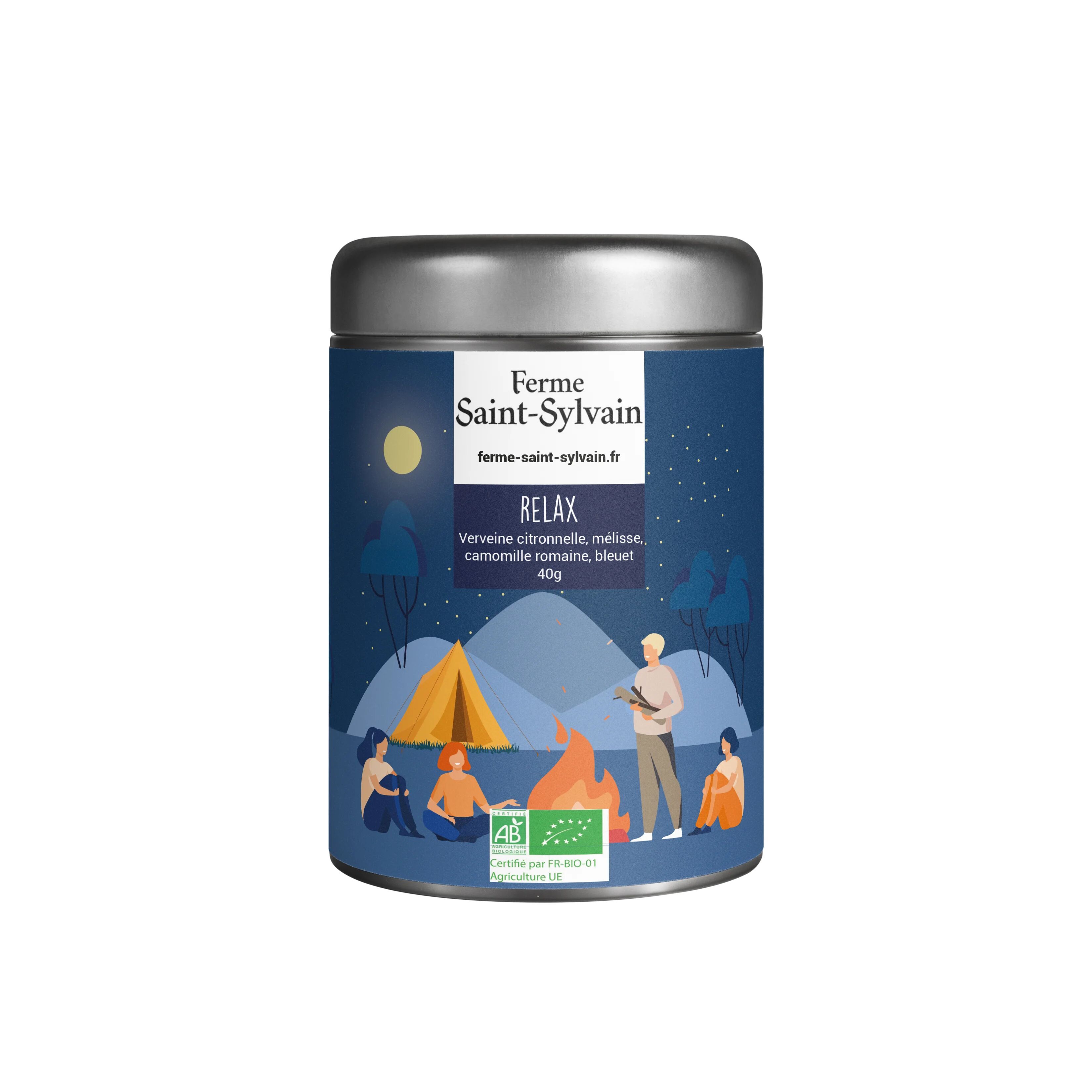 Organic Relaxing Herbal Tea – Gentle & Aromatic Infusion - 40g