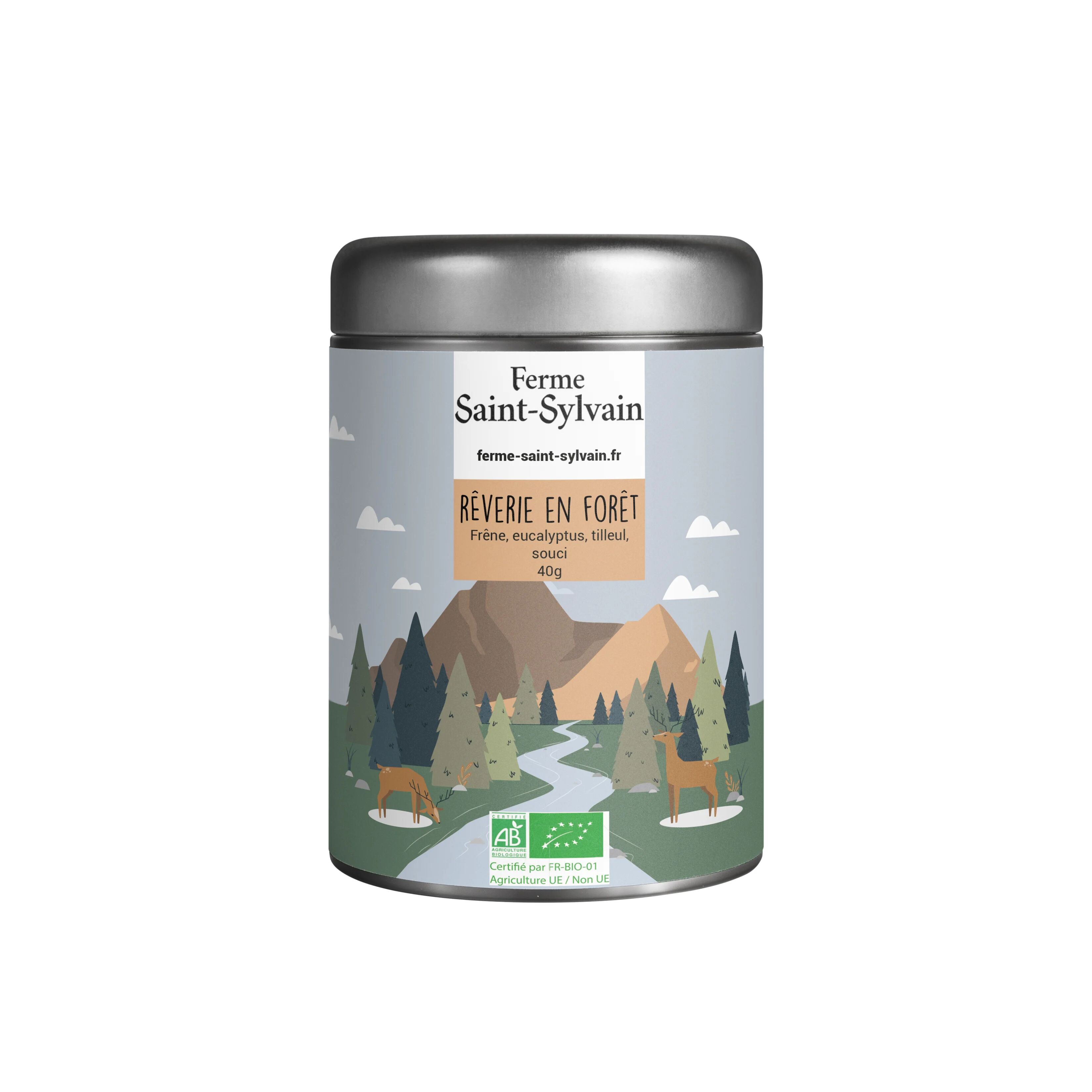 Rêverie en forêt 40g - Organic ash, eucalyptus, lime blossom herbal tea
