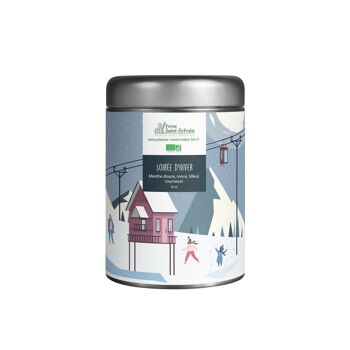 Soirée d'hiver 40g - Tisane BIO de menthe douce, ronce, tilleul 1