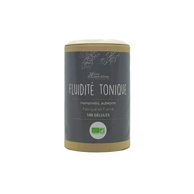 Fluidité tonique -  100 Gélules BIO d'hamamélis et d'aubépine - 100% végétales