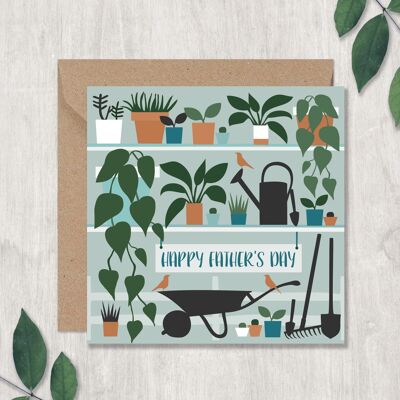 Happy Father's Day - Wheelbarrow and Plants