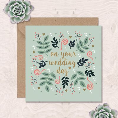 On Your Wedding Day - Leaves and Swirls
