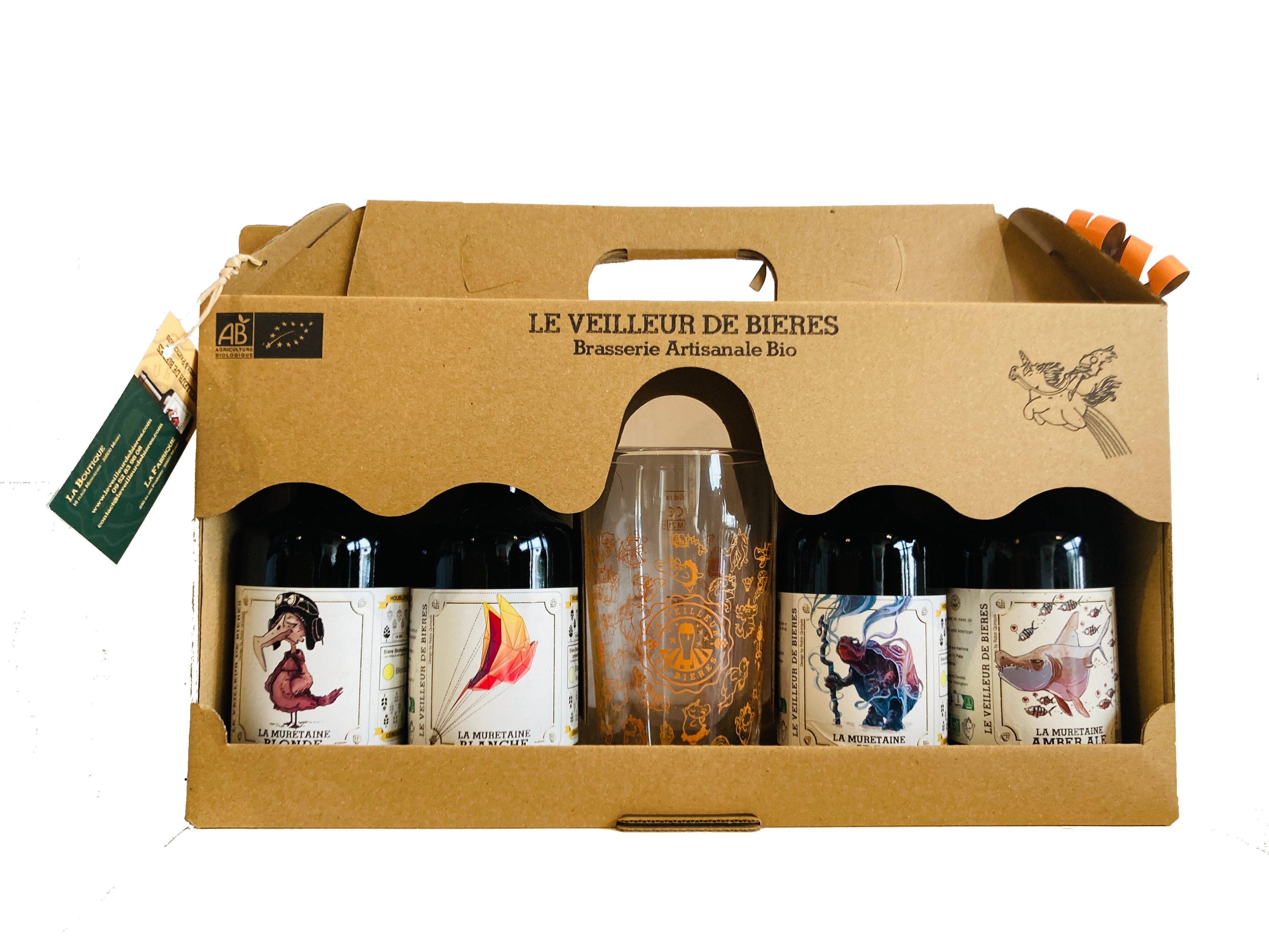 Le Veilleur de Bières bio - Gift box 4x33cl