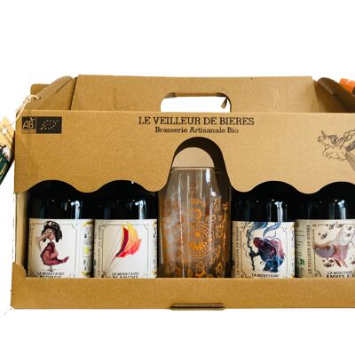 Le Veilleur de Bières bio - Gift box 4x33cl