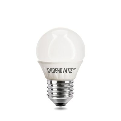 E27 Dimbare LED Kogellamp 4W Warm Wit