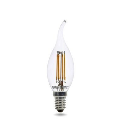 E14 LED Filament Kerzenbirne Spitze 4W Warmweiß Dimmbar