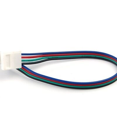 LED Strip RGB Click Connector Waterproof IP65, 4-Wire, Solder Free