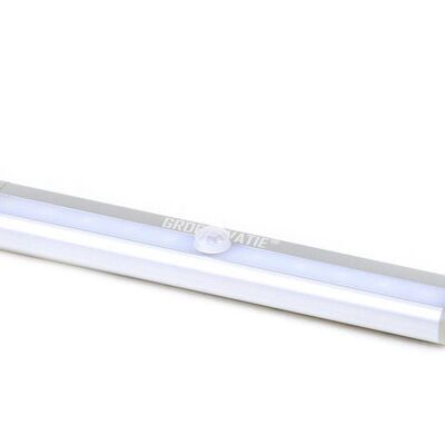 Lampada LED per armadietto 1W a batterie con sensore, sottostruttura, bianco freddo