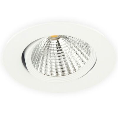 Inbouwspot LED 7W Dimbaar, Wit, Rond, Kantelbaar, 230V