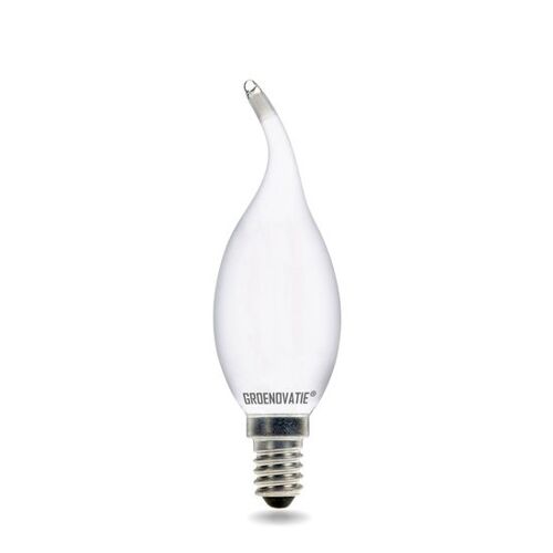 E14 LED Filament Kaarslamp Tip 2W Warm Wit Dimbaar Mat