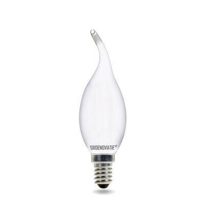 E14 LED Filament Kerze Birne Spitze 2W Warmweiß Dimmbar Matt