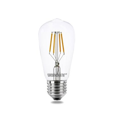 E27 LED Filament Rustikalamp 4W Extra Warm Wit Dimbaar