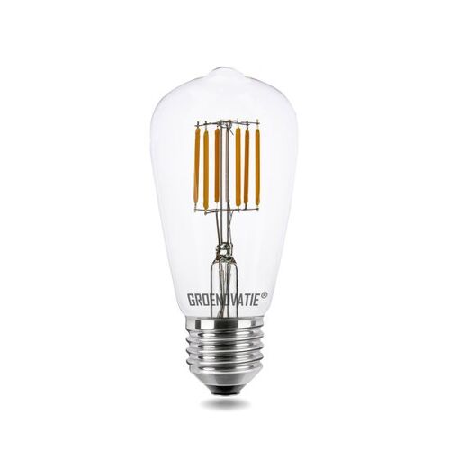 E27 LED Filament Rustikalamp 6W Extra Warm Wit Dimbaar