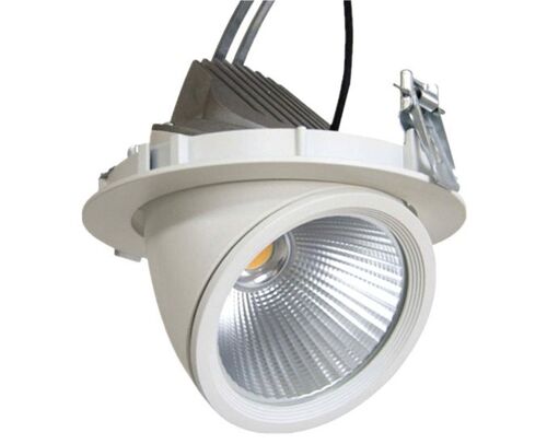 Banaanspot / Schijnwerper LED 25W, Wit, Rond, Kantelbaar, Incl. driver
