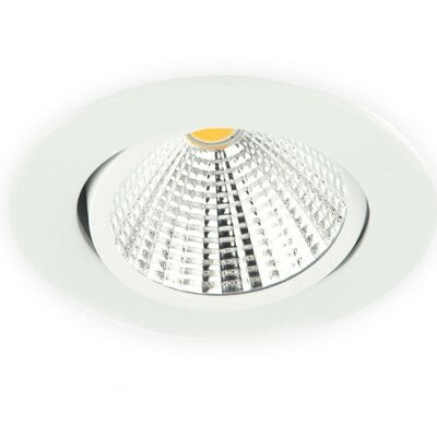 Recessed spot LED 5W, White, Round, Tiltable, Dimmable